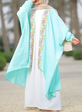 Colorful Cascade High-Low Kaftan