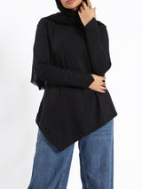 Pointelle Long-Sleeve Basic Top