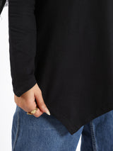 Pointelle Long-Sleeve Basic Top