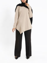 Pointelle Long-Sleeve Basic Top