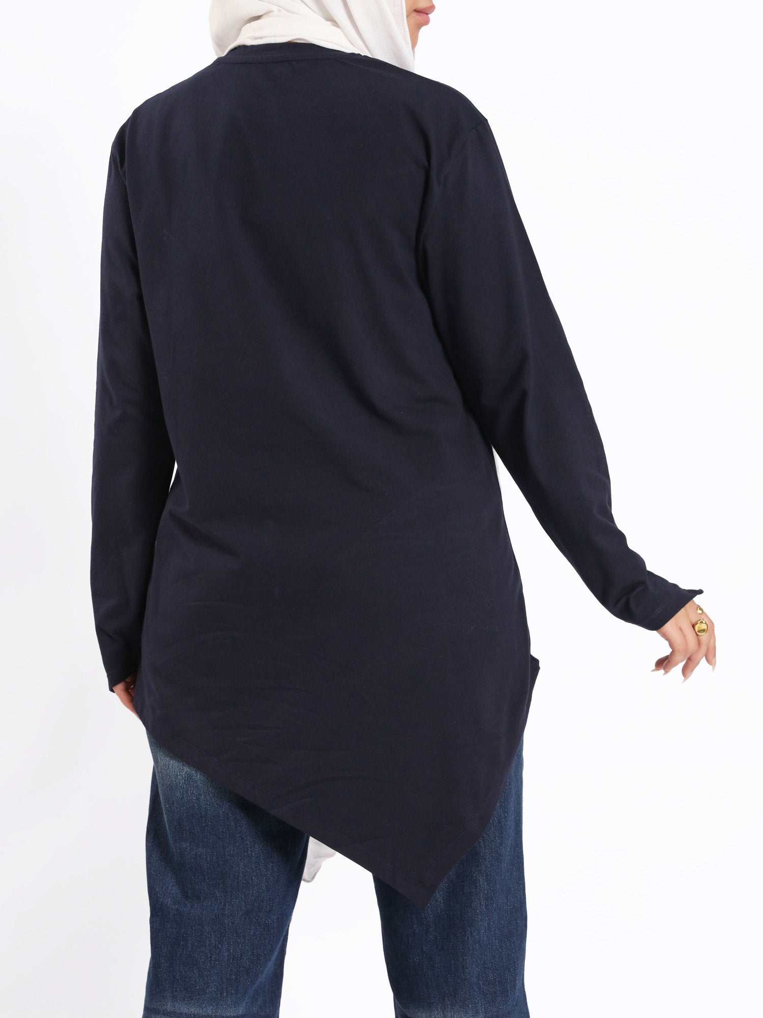 Pointelle Long-Sleeve Basic Top