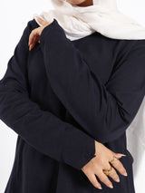 Pointelle Long-Sleeve Basic Top
