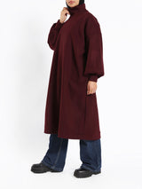 Duchess Puffy-Sleeve Dress