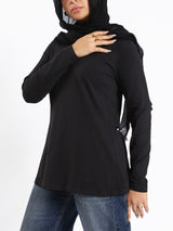 Rounda Long-Sleeve Basic Top