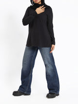 Rounda Long-Sleeve Basic Top