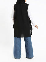 Bow Tie Vest - Emalina Fashion