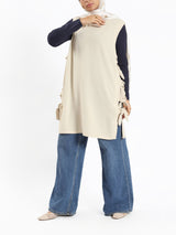 Bow Tie Vest - Emalina Fashion
