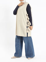 Bow Tie Vest - Emalina Fashion