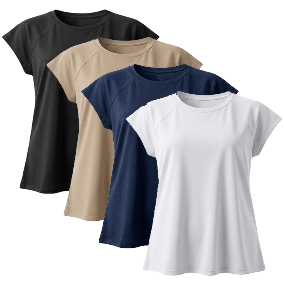 Ease Half-Sleeve Basic Top Bundle