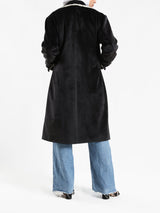 Elegant Suede Coat - Emalina Fashion