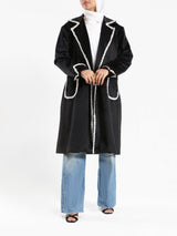 Elegant Suede Coat - Emalina Fashion