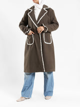 Elegant Wool Coat - Emalina Fashion