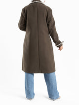 Elegant Wool Coat - Emalina Fashion