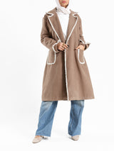 Elegant Wool Coat - Emalina Fashion