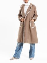 Elegant Wool Coat - Emalina Fashion