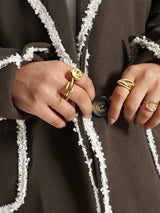 Elegant Wool Coat - Emalina Fashion