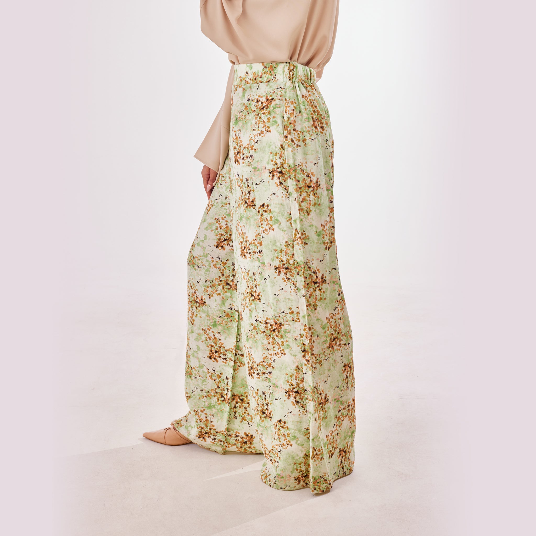 Blooming Linen Wide-Leg Pants