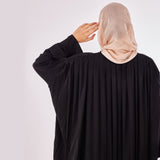 Pleated-Back Abaya