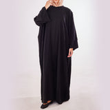 Pleated-Back Abaya