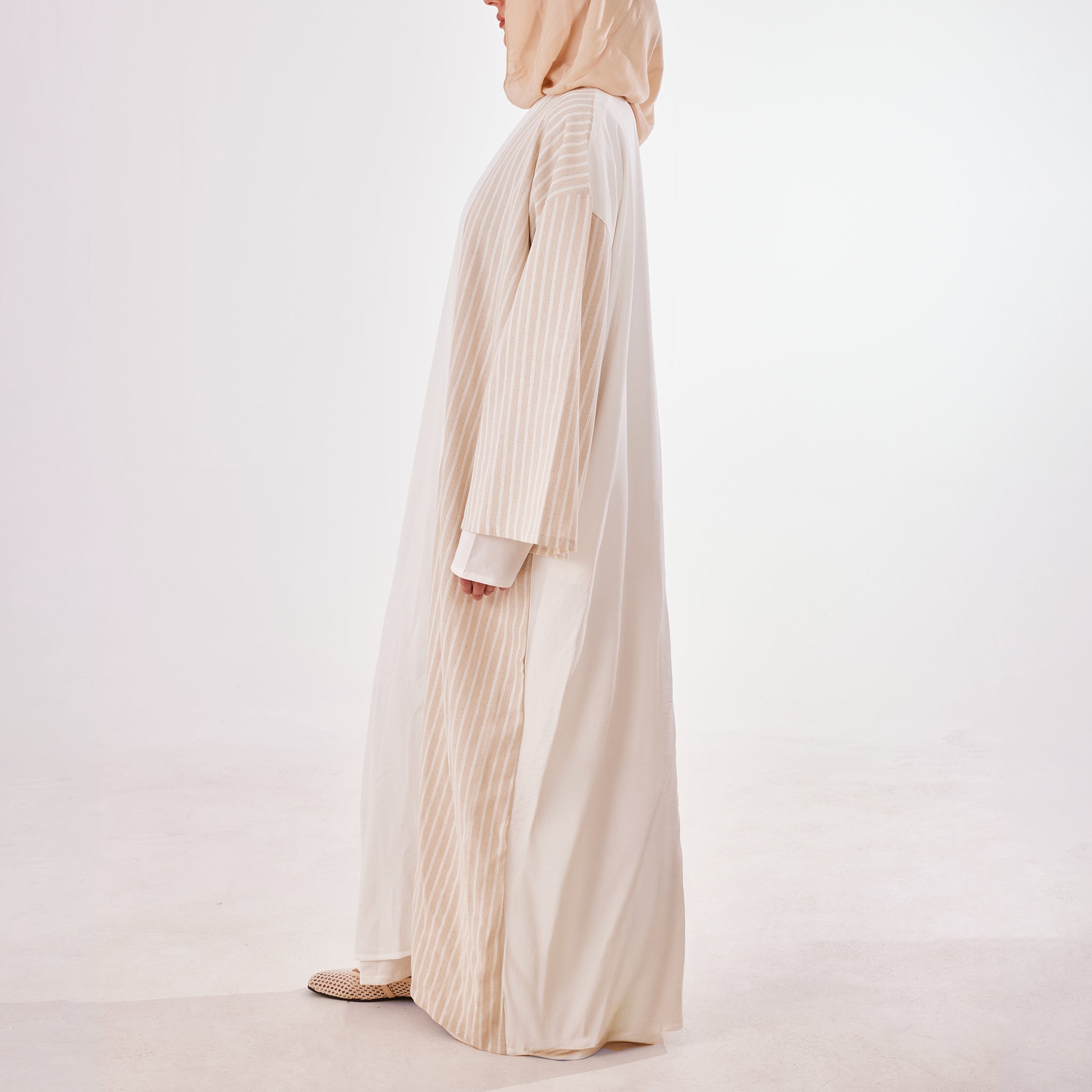 White Latte Abaya