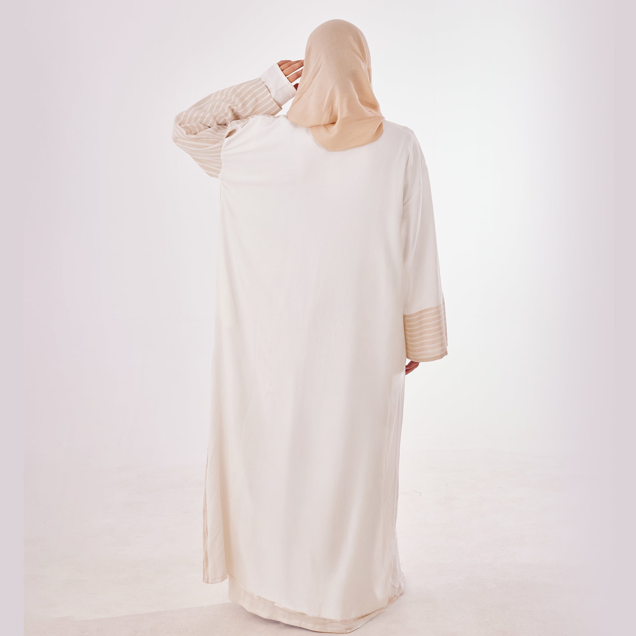 White Latte Abaya