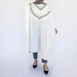 Enchanted V - Neck Cape - Emalina Fashion