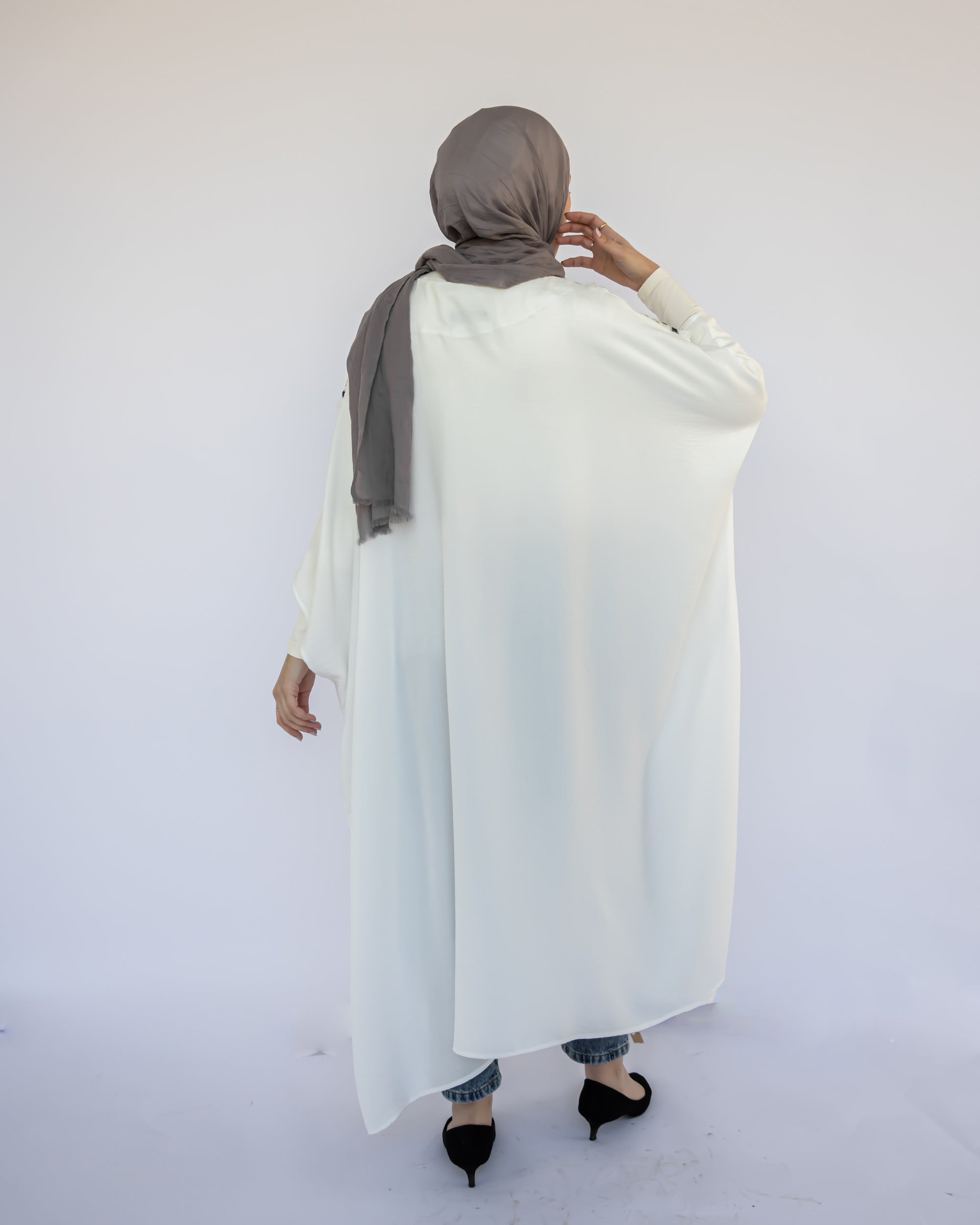 Enchanted V - Neck Cape - Emalina Fashion