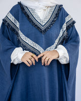 Enchanted V - Neck Cape - Emalina Fashion