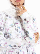 Floral Ruffle Shirt - Emalina Fashion