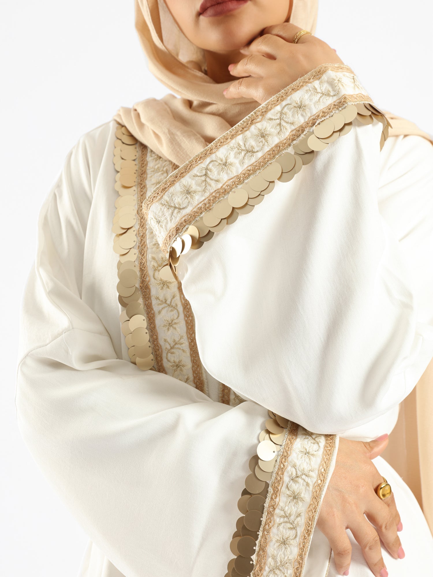 Golden Jewel Kaftan - Emalina Fashion