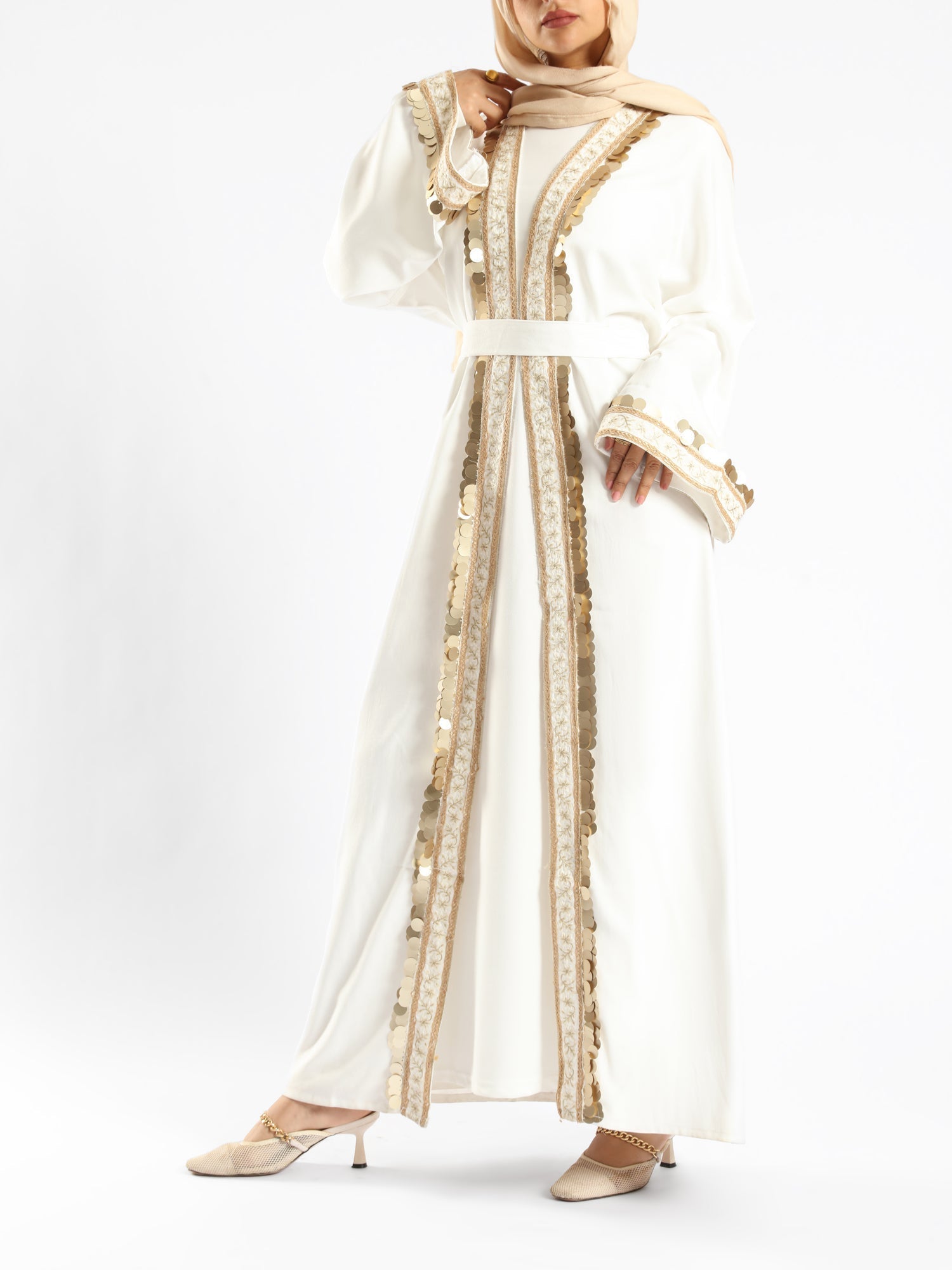 Golden Jewel Kaftan - Emalina Fashion