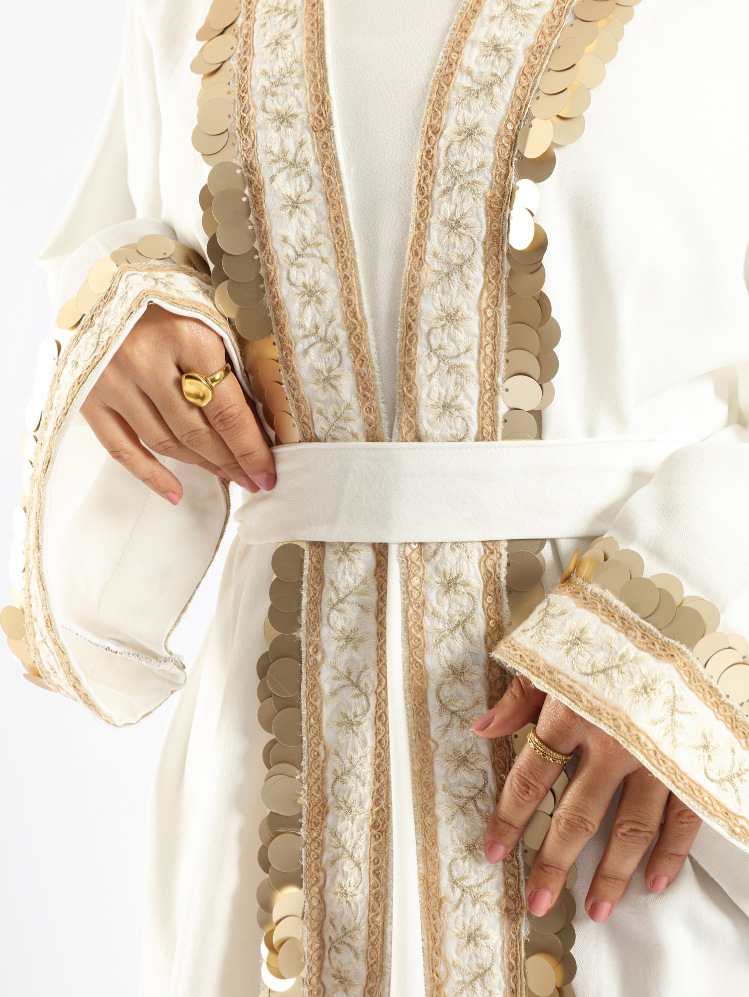 Golden Jewel Kaftan - Emalina Fashion