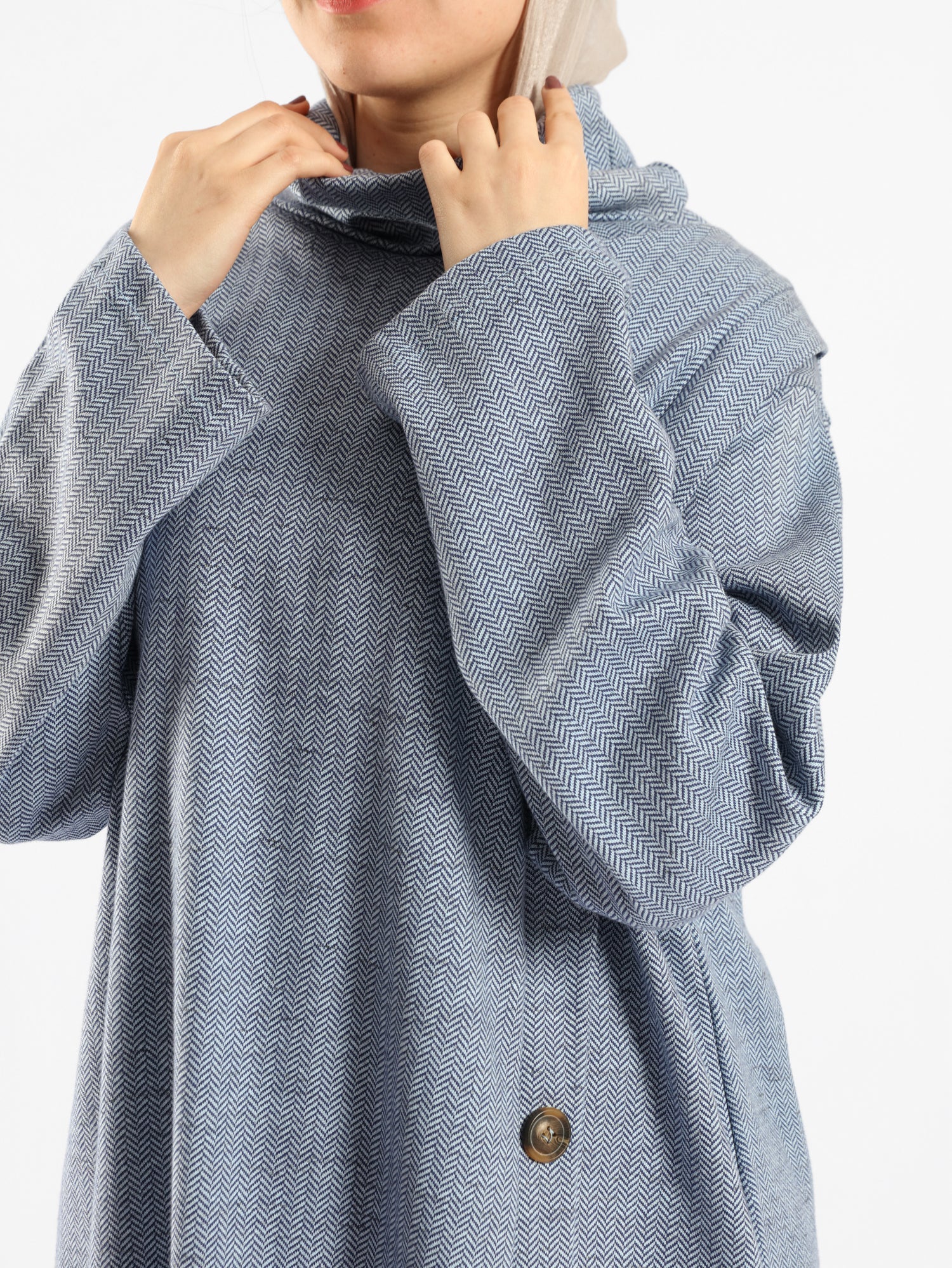 High Collar Sweater - Emalina Fashion