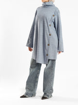 High Collar Sweater - Emalina Fashion