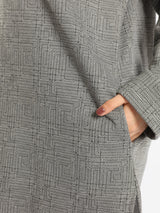 High Low Printed Sweater - Emalina Fashion