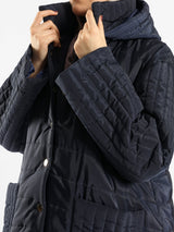 Long Puffer Coat - Emalina Fashion