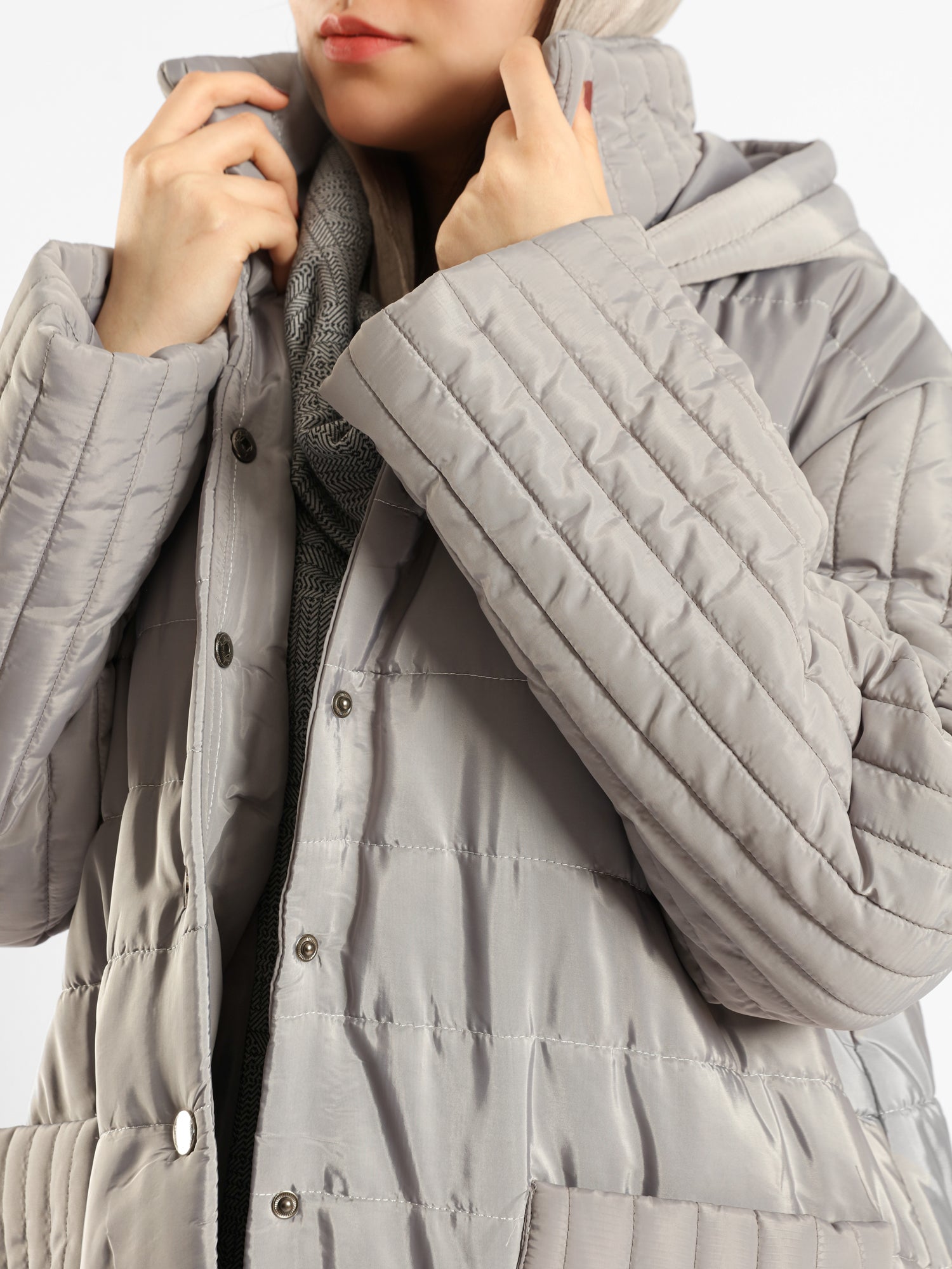 Long Puffer Coat - Emalina Fashion