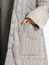 Long Puffer Coat - Emalina Fashion