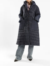 Long Puffer Coat - Emalina Fashion
