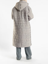 Long Puffer Coat - Emalina Fashion