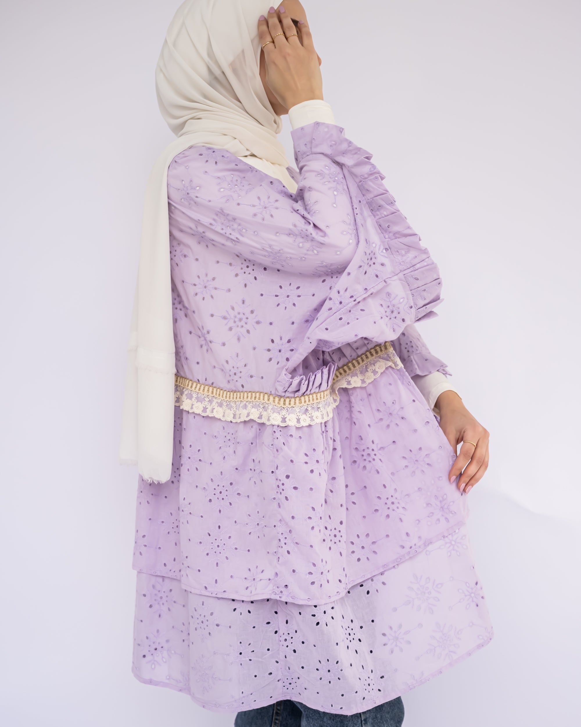 Mini Flair Kaftan Dress - Emalina Fashion