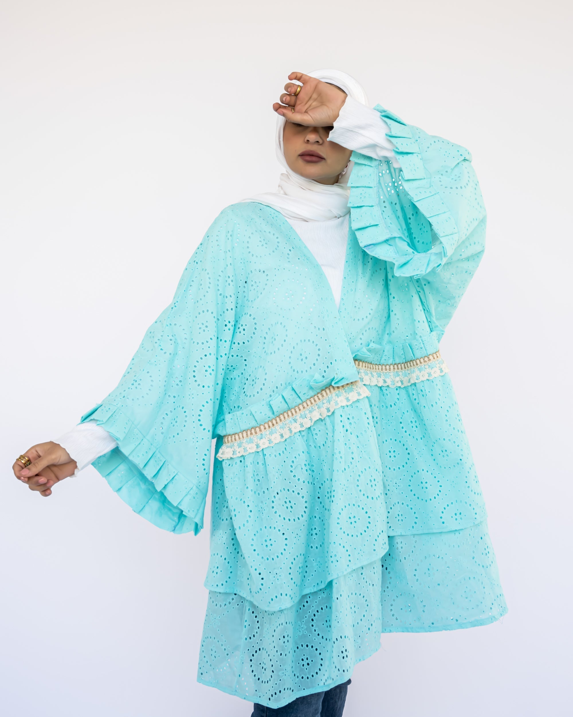 Mini Flair Kaftan Dress - Emalina Fashion