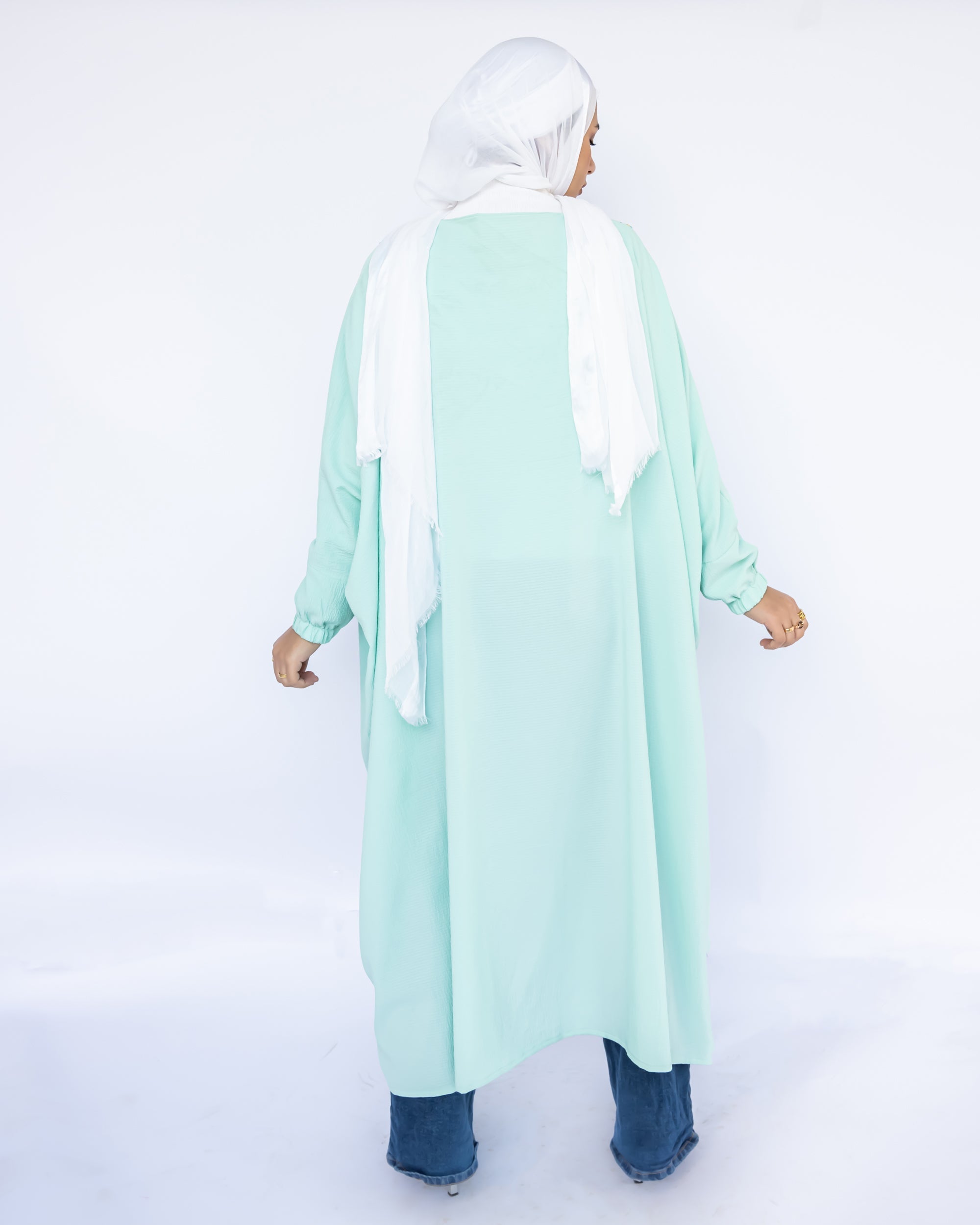 Colorful Cascade High - Low Kaftan - Emalina Fashion