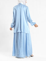 Modest Satin Top - Emalina Fashion