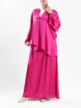 Modest Satin Set - Emalina Fashion