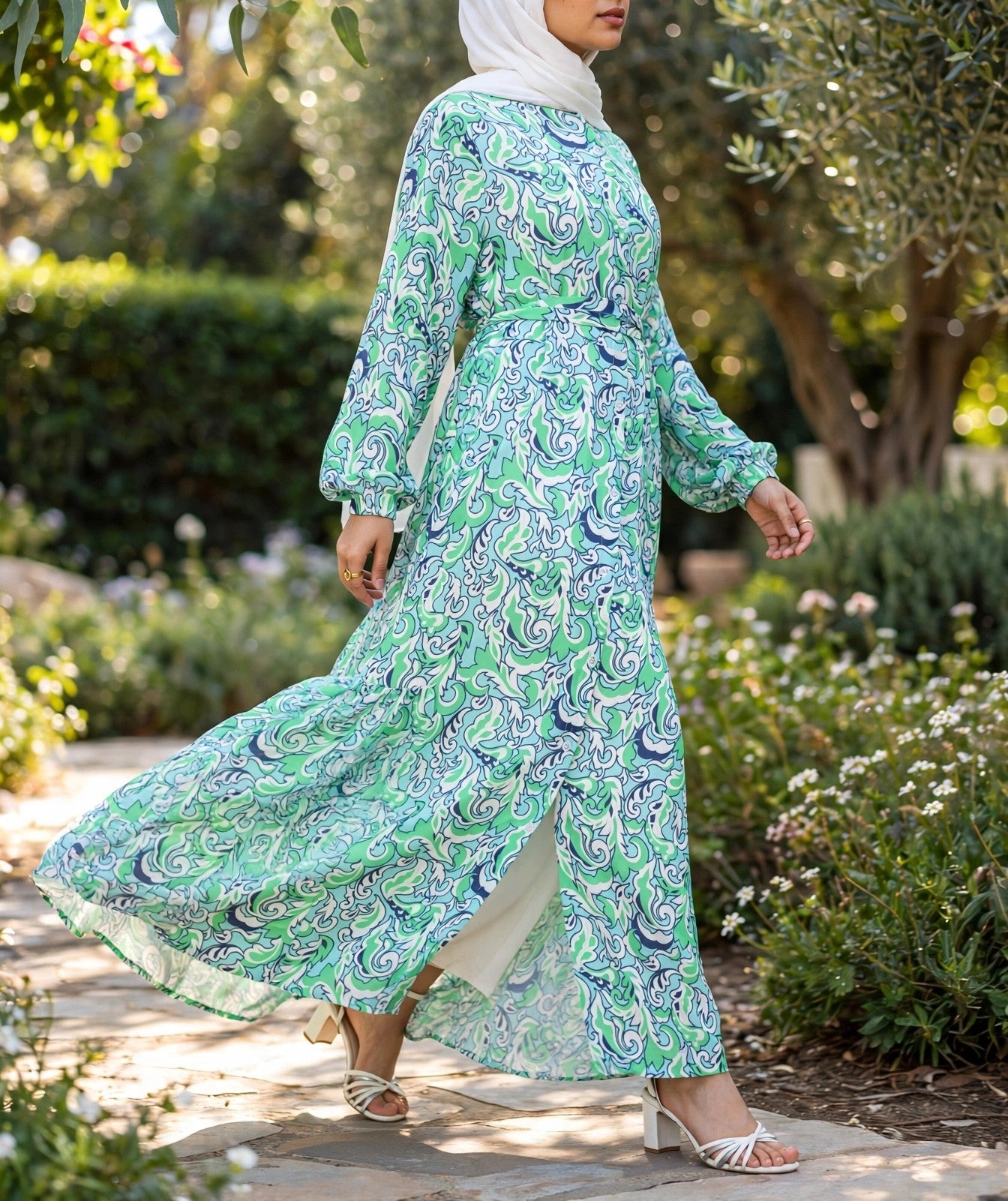 Prismatic Bloom Dress