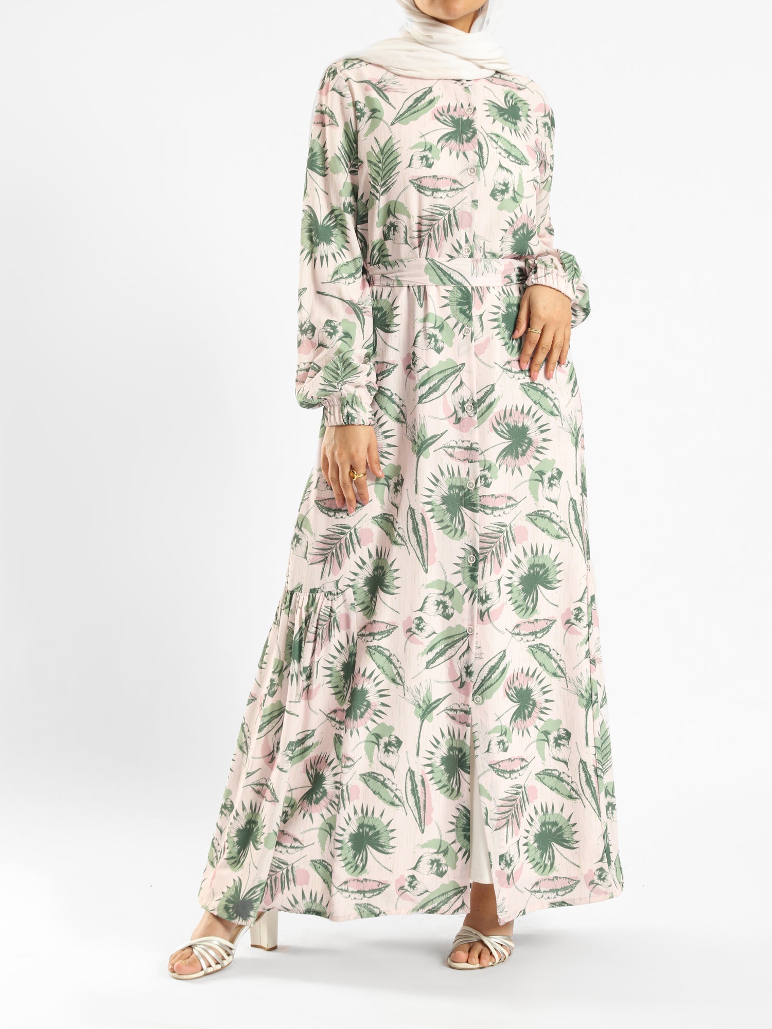 Prismatic Bloom Dress - Emalina Fashion