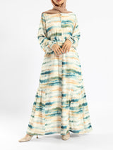 Prismatic Bloom Dress - Emalina Fashion