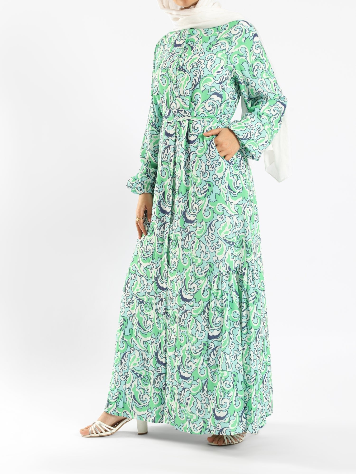 Prismatic Bloom Dress - Emalina Fashion