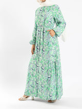Prismatic Bloom Dress - Emalina Fashion